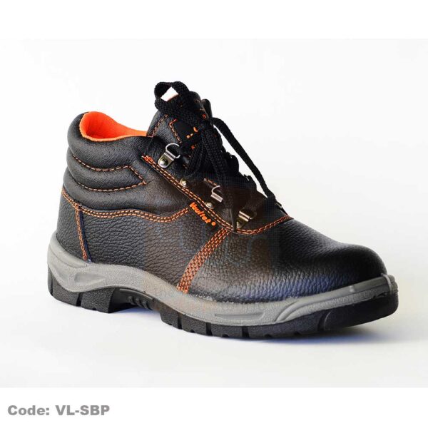 Black Vaultex Safety Shoes High Ankle VL-SBP