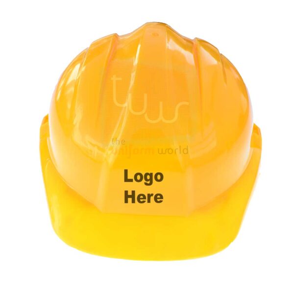 Yellow Hard Hat with Pin Lock Suspension