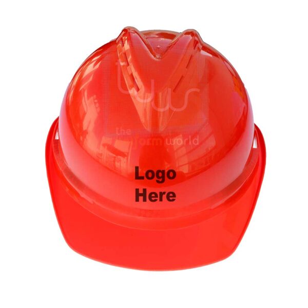 Red Hard Hat with Ventilation - Image 2