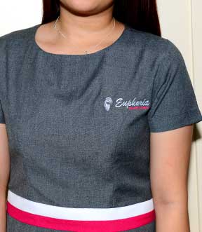 salon uniforms with logo embroidery shops in dubai uae