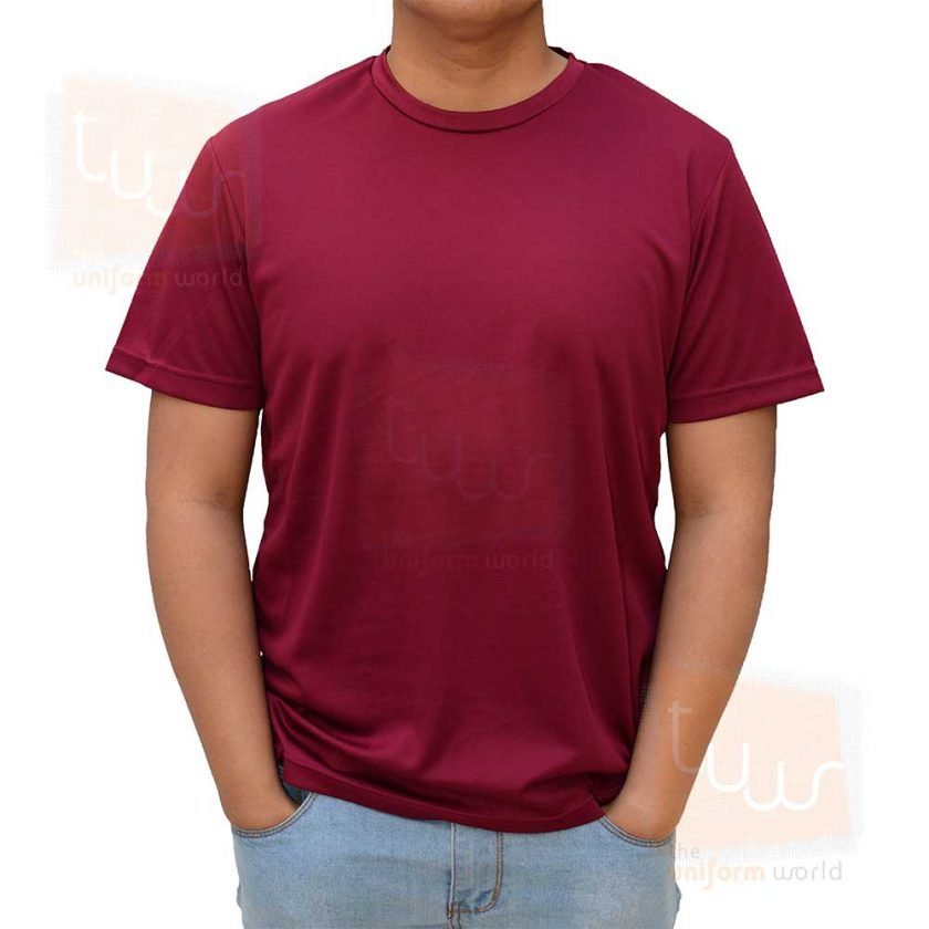 marron drifit tshirt for printing