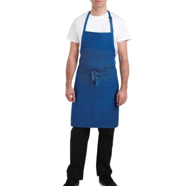 Butcher Workwear T Shirt with Blue Bib Apron