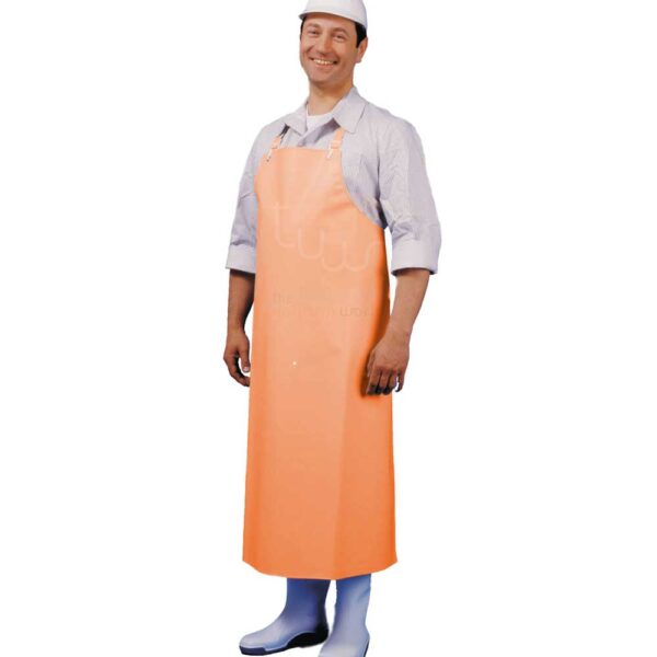 Butcher Workwear Shirts with Orange Bib Apron
