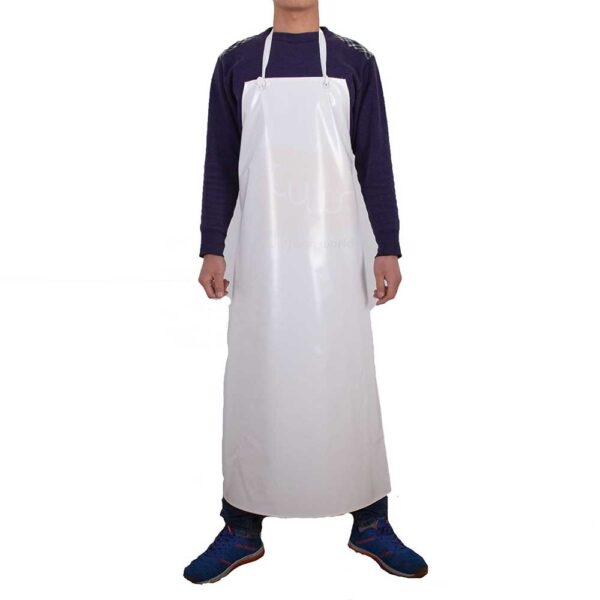 White Waterproof Butcher PVC Apron