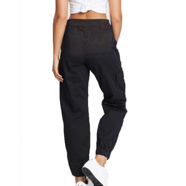 Black Narrow-Bottom Cargo Trouser - Image 3