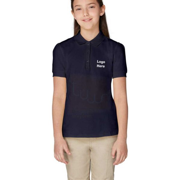 Navy Blue Plain Polo Shirts