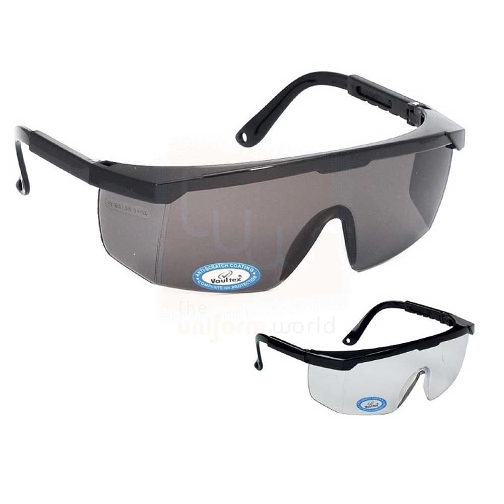 Dark Clear Side-Shielded Half Frame Safety Glasses