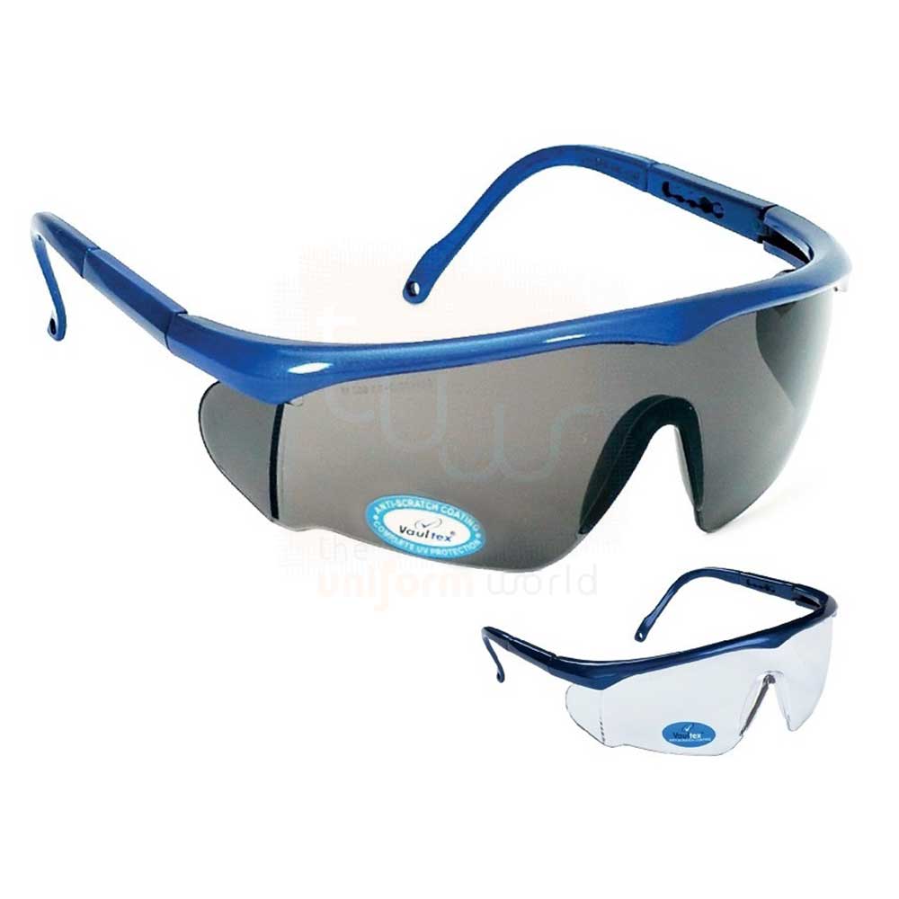 Dark Clear Side-Shielded Half Frame Safety Glasses
