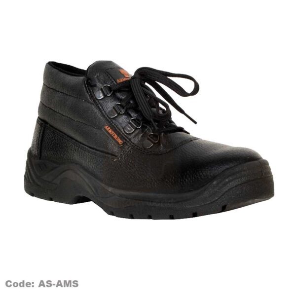 Black Safety Shoes High Ankle Armstrong AS-AMS