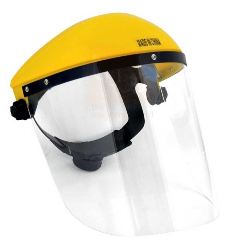 Clear Vision Face Shield with Yellow Rachet MM2 Supplier Dubai UAE