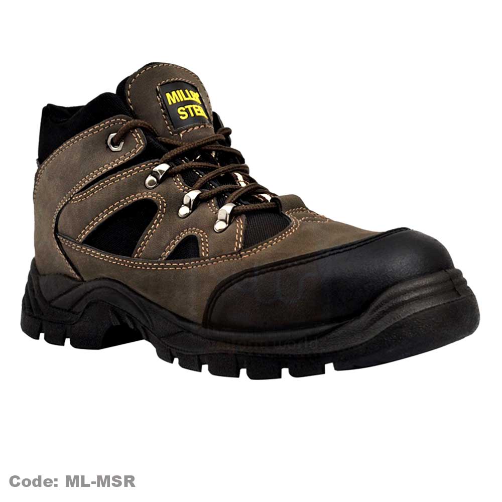 Brown Safety Shoes Miller High Ankle ML-MSR