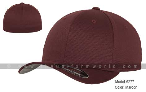 Maroon Flexfit Caps 6-Panel