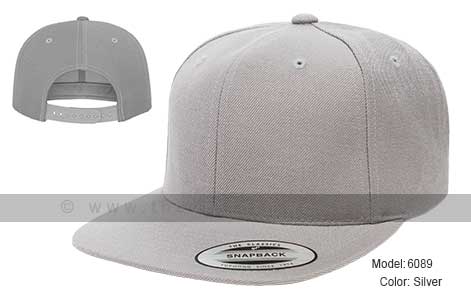 Silver Grey Yupong Snapback Baseball Caps Supplier in Dubai UAE