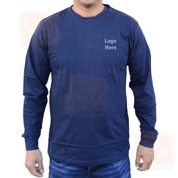 navy blue t shirt full sleeve suppliers