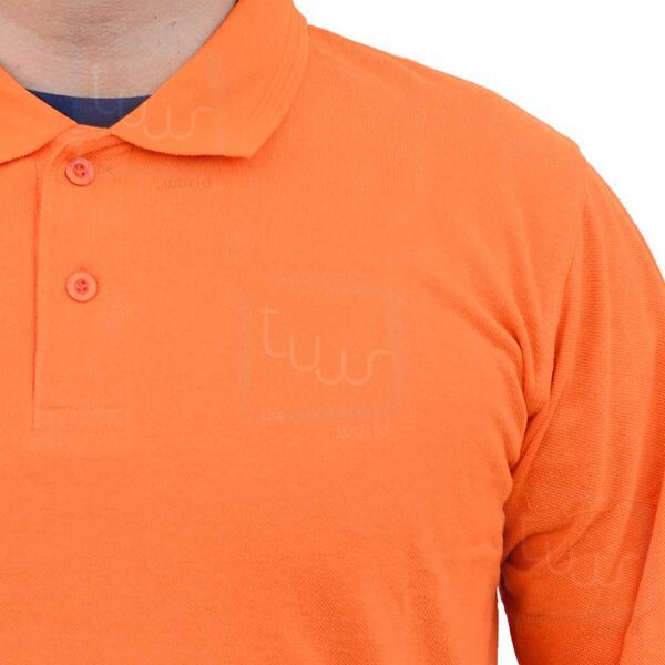 orange polo shirt long sleeve suppliers