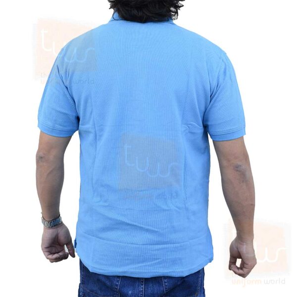 Blue Sky Plain Polo T Shirt Honeycomb - Image 3