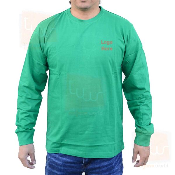 green full sleeve t shirt suppliers