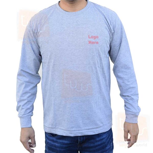 grey t shirt full sleeve suppliers