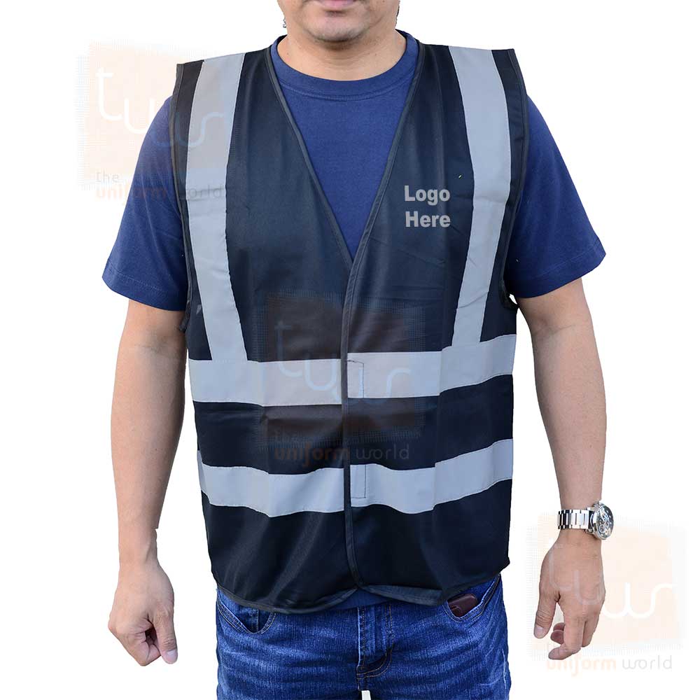 Black Safety Vest Velcro