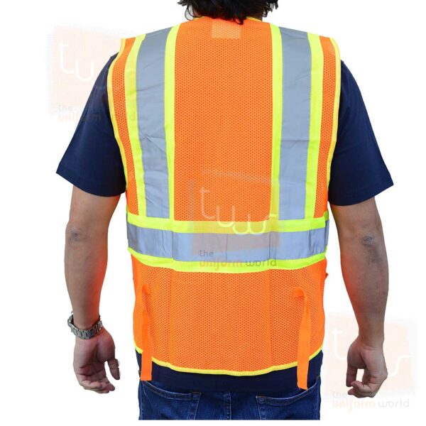 Neon Orange Safety Vest Jacket