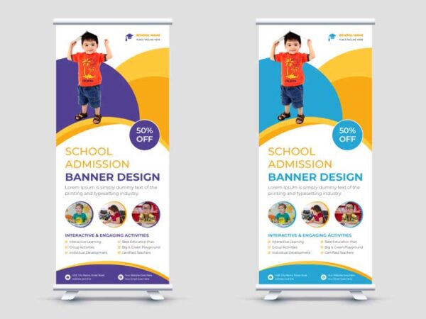 Roll up Banner Design 1076