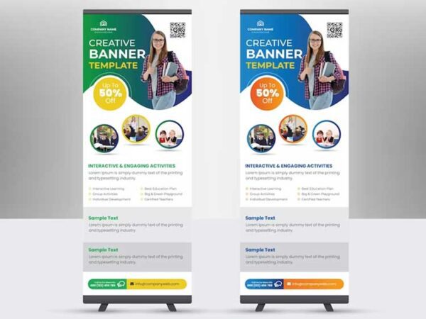 Roll up Banner Design 1077