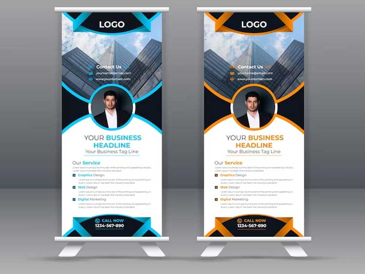 Roll up Banner Design 1094