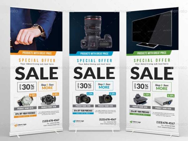 Roll up Banner Design 1100
