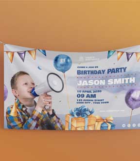 cheapest birthday anniversary events banner in dubai