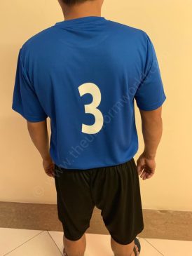 Black Blue Football 3 Uniforms Manufacturer and Supplier based in Dubai Ajman UAE