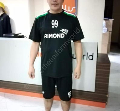 Black Football Jerseys 3 Uniforms Manufacturer and Supplier based in Dubai Ajman UAE