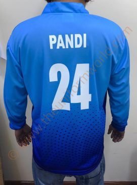 Blue Cricket Long Sleeve Jerseys 3 Uniforms Manufacturer and Supplier based in Dubai Ajman UAE