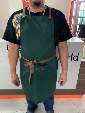 Botanique Custom Apron With Synthetic Leather 2 Uniforms Manufacturer and Supplier based in Dubai Ajman UAE