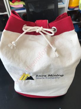 Custom Linen Canvas Promo Drawstring Bag 5 Uniforms Manufacturer and Supplier based in Dubai Ajman UAE