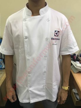 Electrolux White Short Sleeve Chef Jacket 1 Uniforms Manufacturer and Supplier based in Dubai Ajman UAE