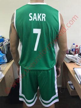 Green Basket Basketball Jerseys With Vinyl Printing 1 Uniforms Manufacturer and Supplier based in Dubai Ajman UAE