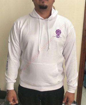 Mood Cafe Fleece Hoodies With Vinyl Printing 4 Uniforms Manufacturer and Supplier based in Dubai Ajman UAE