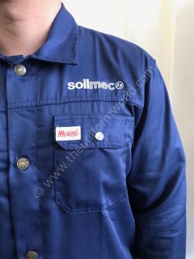 Navy Blue Coverall With Logo Branding 2 Uniforms Manufacturer and Supplier based in Dubai Ajman UAE