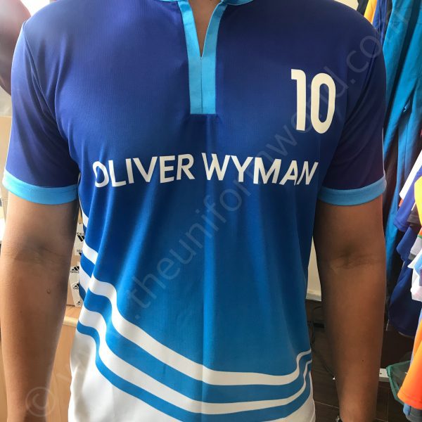 Y Neck T Shirt Sublimated 1 Uniforms Manufacturer and Supplier based in Dubai Ajman UAE
