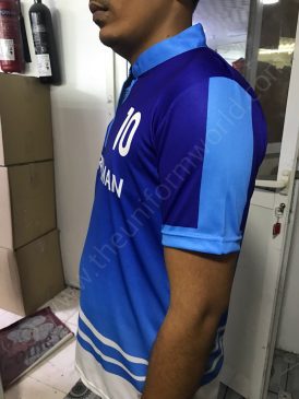 Y Neck T Shirt Sublimated 3 Uniforms Manufacturer and Supplier based in Dubai Ajman UAE