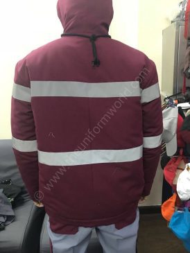 Maroon Hooded Jacket 3 Uniforms Manufacturer and Supplier based in Dubai Ajman UAE