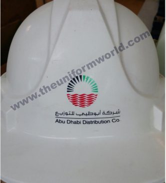White Helmet With Screen Printing2 Uniforms Manufacturer and Supplier based in Dubai Ajman UAE