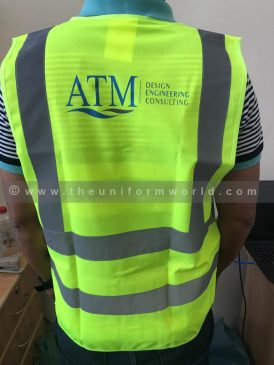 Atm Neon Green Vest 3 Uniforms Manufacturer and Supplier based in Dubai Ajman UAE