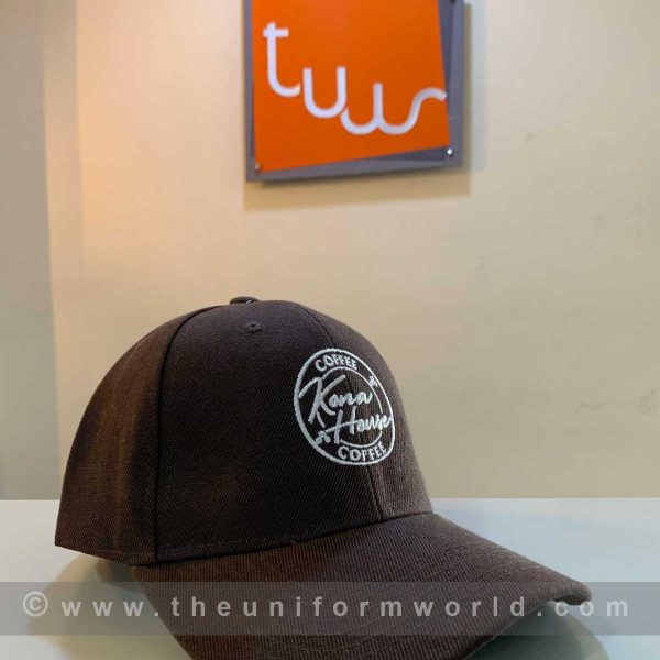 Acrylic Caps Brown Kona House 1 Uniforms Manufacturer and Supplier based in Dubai Ajman UAE