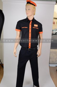 Barracuda Black Orange Shirt Apron 3 Uniforms Manufacturer and Supplier based in Dubai Ajman UAE