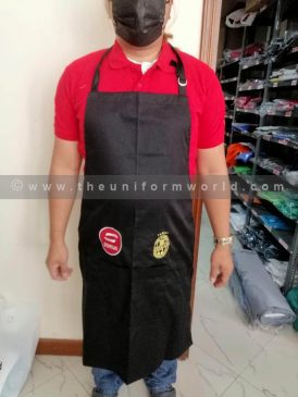 Bib Apron Black 3 Uniforms Manufacturer and Supplier based in Dubai Ajman UAE