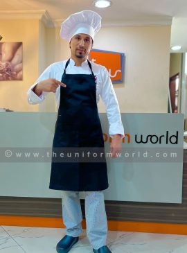 Bib Apron Black Htmi Uniforms Manufacturer and Supplier based in Dubai Ajman UAE