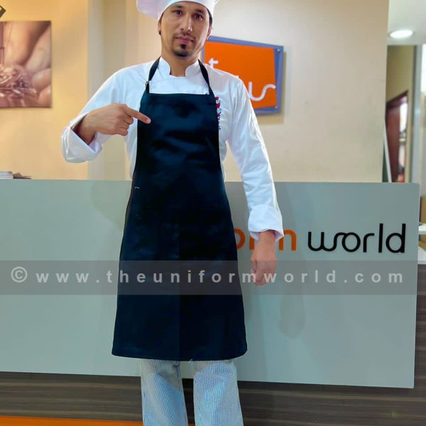 Bib Apron Black Htmi Uniforms Manufacturer and Supplier based in Dubai Ajman UAE