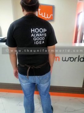 Bib Apron Black Hoop 12 Uniforms Manufacturer and Supplier based in Dubai Ajman UAE