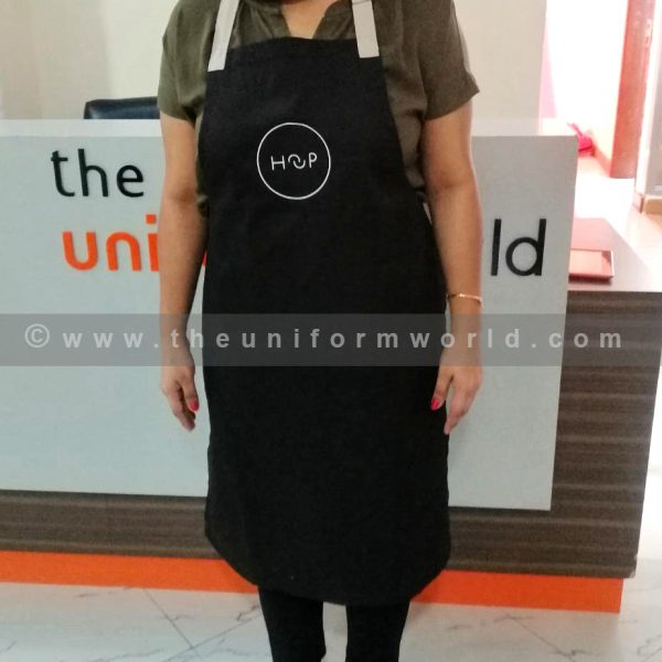 Bib Apron Black Hoop 2 Uniforms Manufacturer and Supplier based in Dubai Ajman UAE